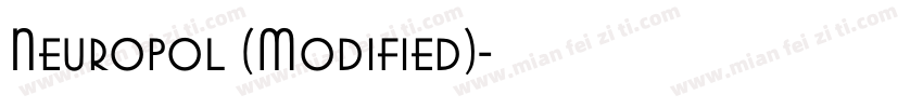 Neuropol (Modified)字体转换